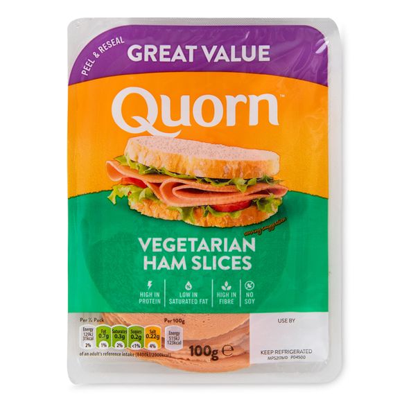 Vegetarian Ham Slices 100g Quorn